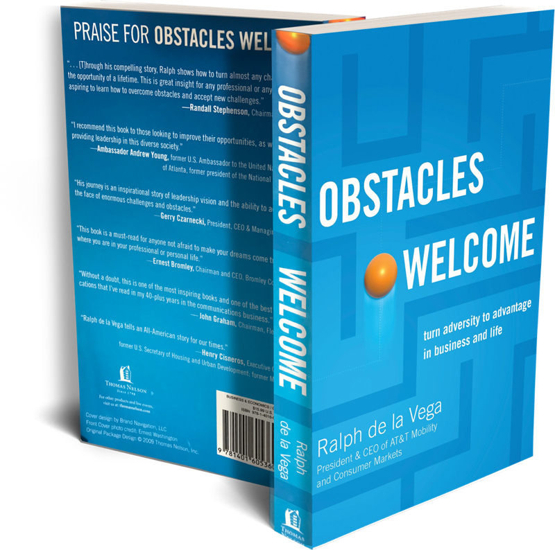Obstacles Welcome book by Ralph de la Vega