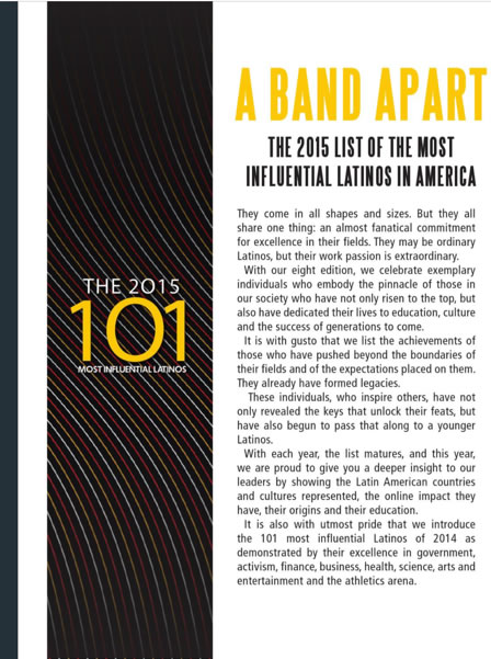Latino Leaders 101 Most Influential Latinos in America